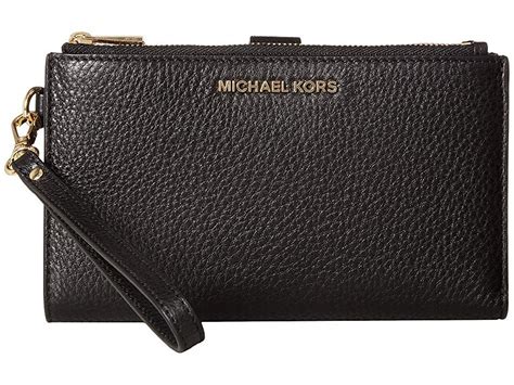 michael kors large leather zip wristlet|Michael Kors wristlet small.